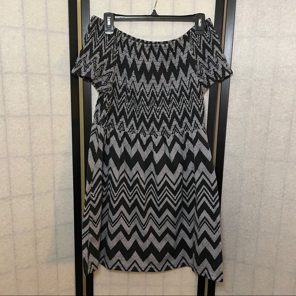 NO BOUNDARIES Aztec Print Dress Shoulder 3 for $25